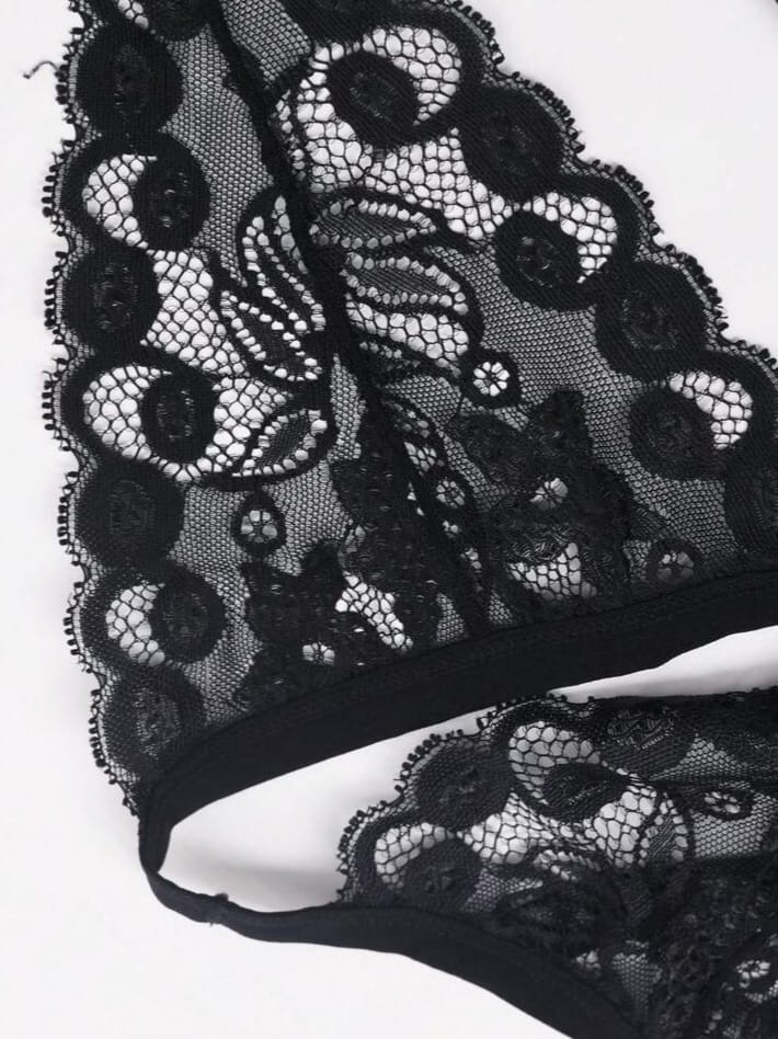 Men's Lace Cut-Out Crotchless Underwear